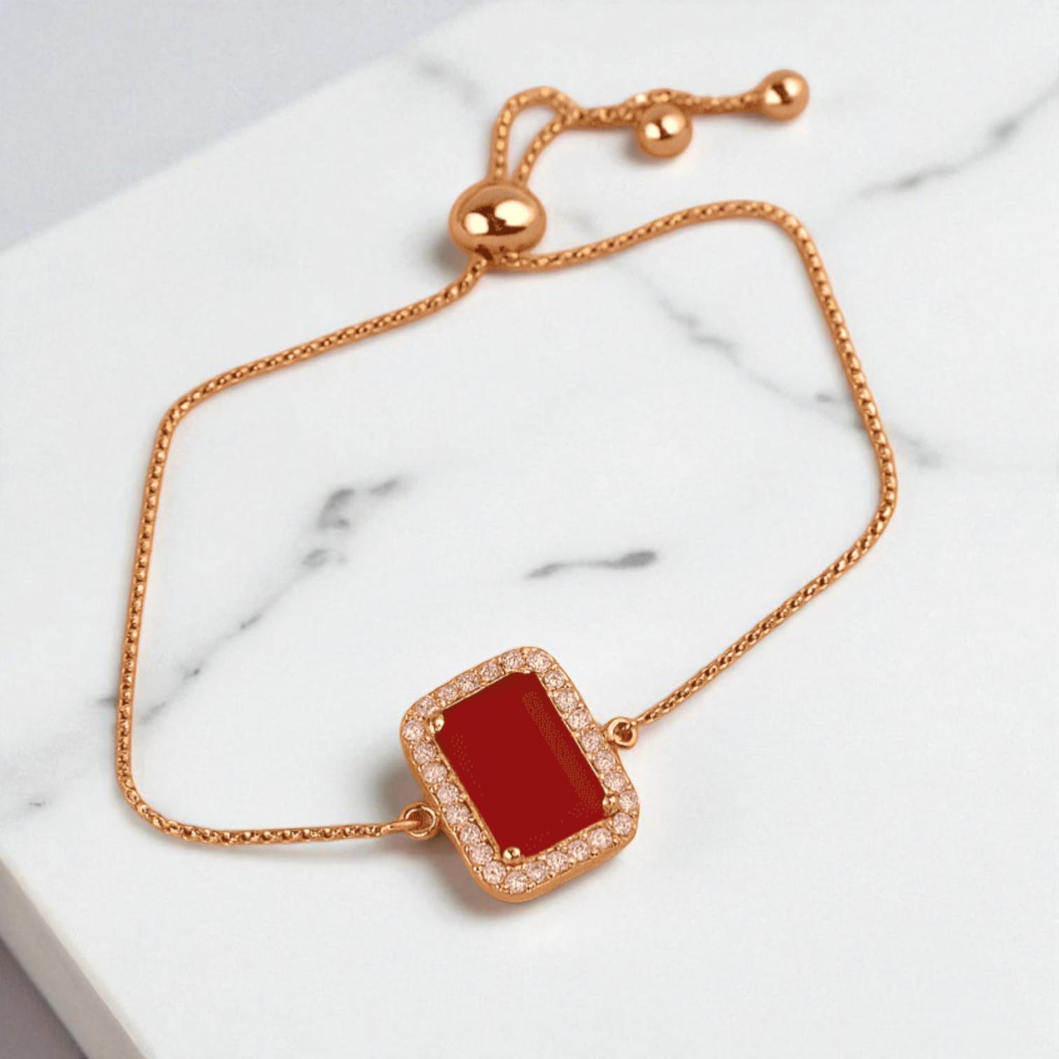Red & Gold Women’s Gift Set – Watch, Bracelet, Bow Pendant & Earrings in Luxury Box