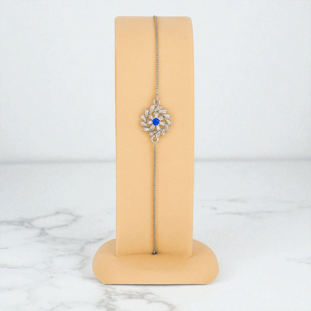 Blue & Silver Women’s Watch and Jewelry Gift Set Necklace, Bracelet & Earrings in Luxury Box