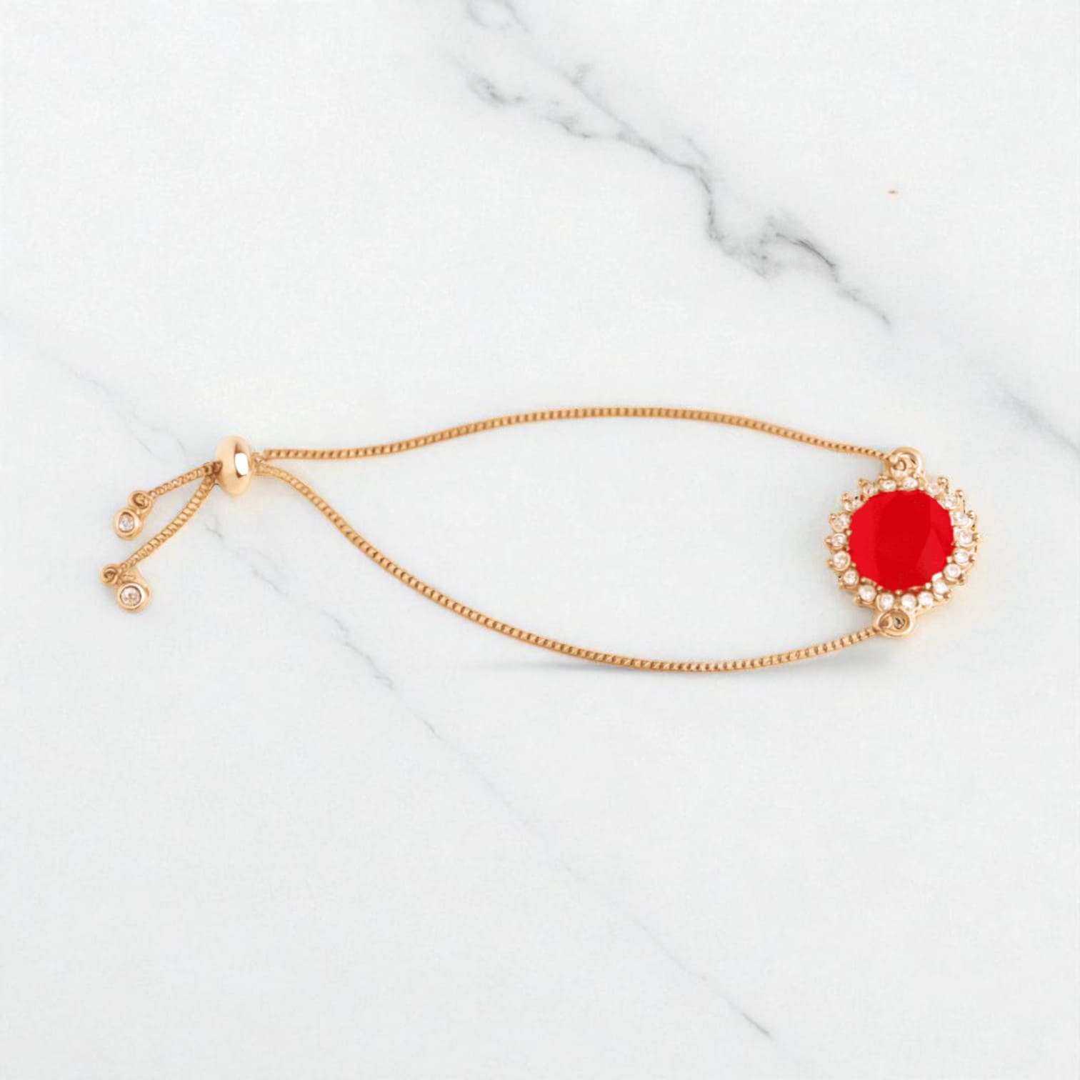 Red & Gold Women’s Watch and Jewelry Gift Set – Necklace, Earrings & Bracelet Combo in Luxury Box