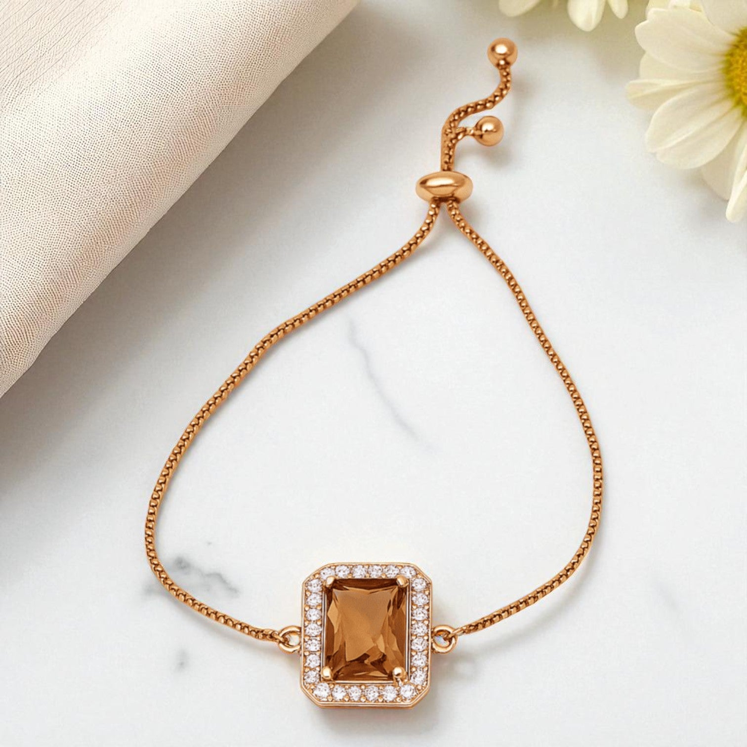 Champagne Gold Women’s Watch & Jewelry Gift Set – Bow Pendant, Earrings, Bracelet in Luxury Box