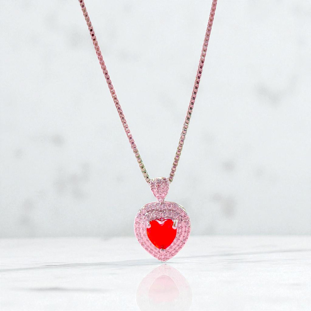 Luxury Red Heart Jewelry Gift Set in Pakistan Perfect Gift for Women & Girls