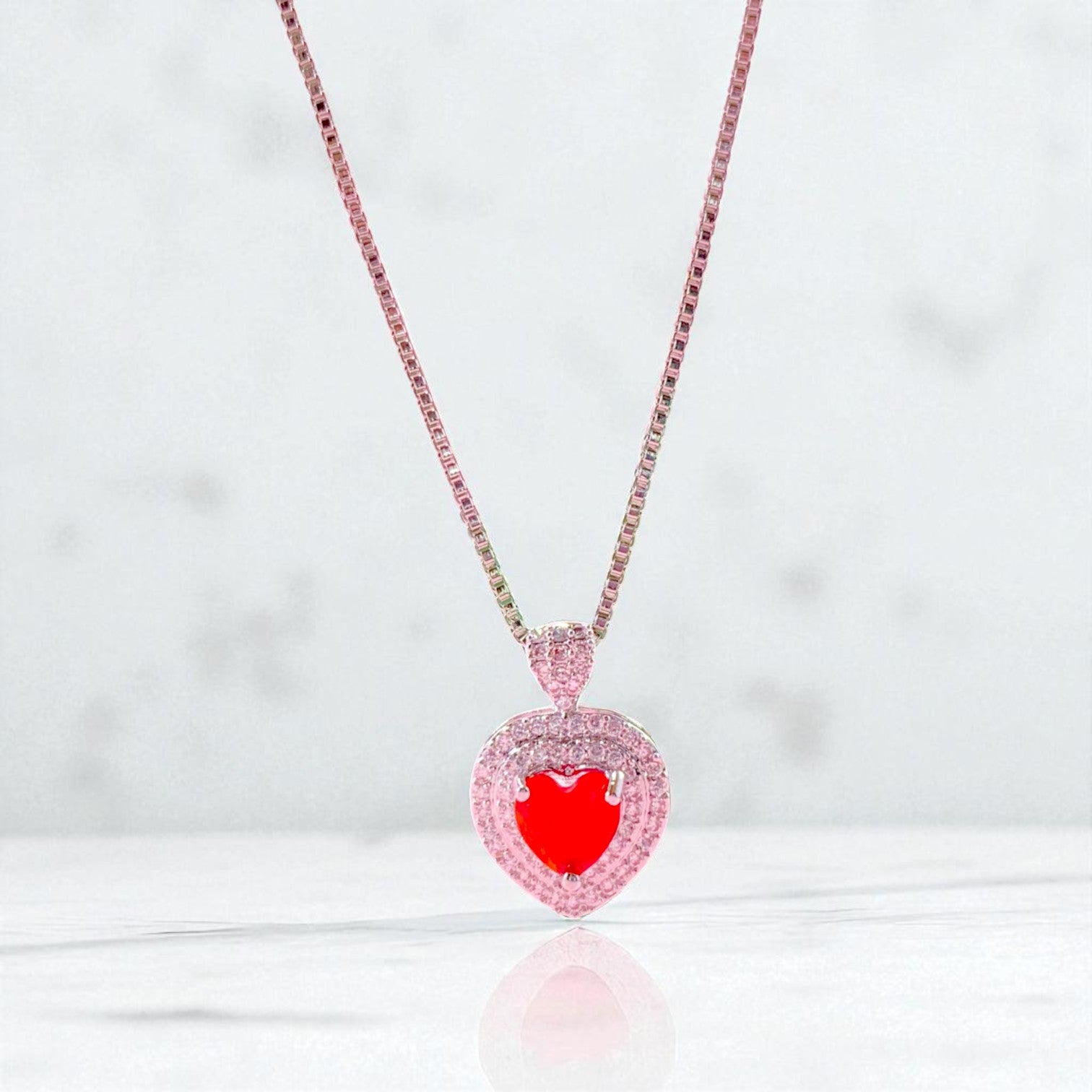 Luxury Red Heart Jewelry Gift Set in Pakistan Perfect Gift for Women & Girls