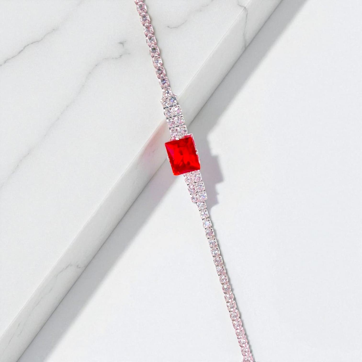 Luxury Red Crystal Jewelry Gift Set with Watch | Amariz Jewelry