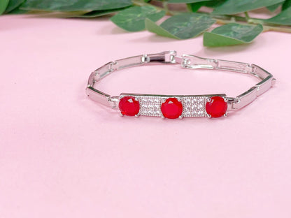 Elegant Ruby Red Crystal Jewelry Set for Women | Amariz Jewelry