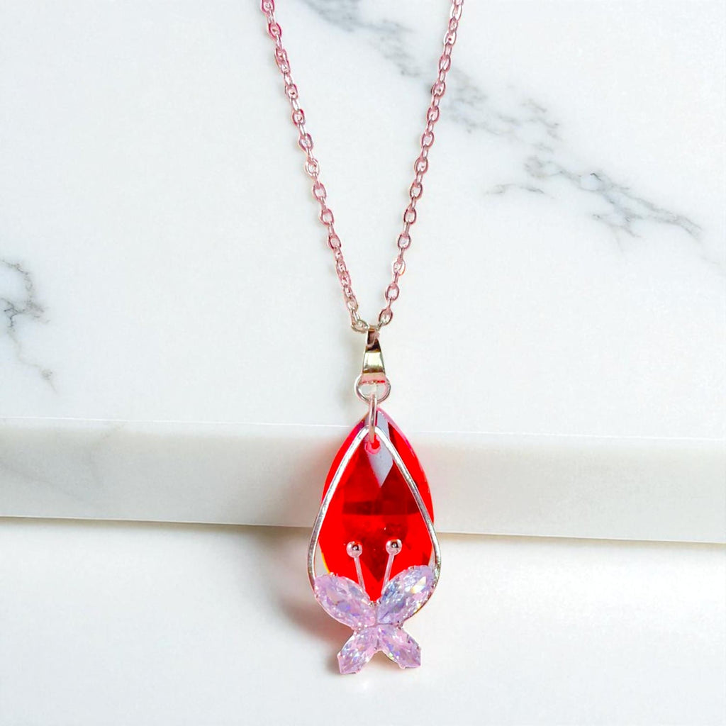 Luxury Red Crystal Jewelry Gift Set with Watch | Amariz Jewelry