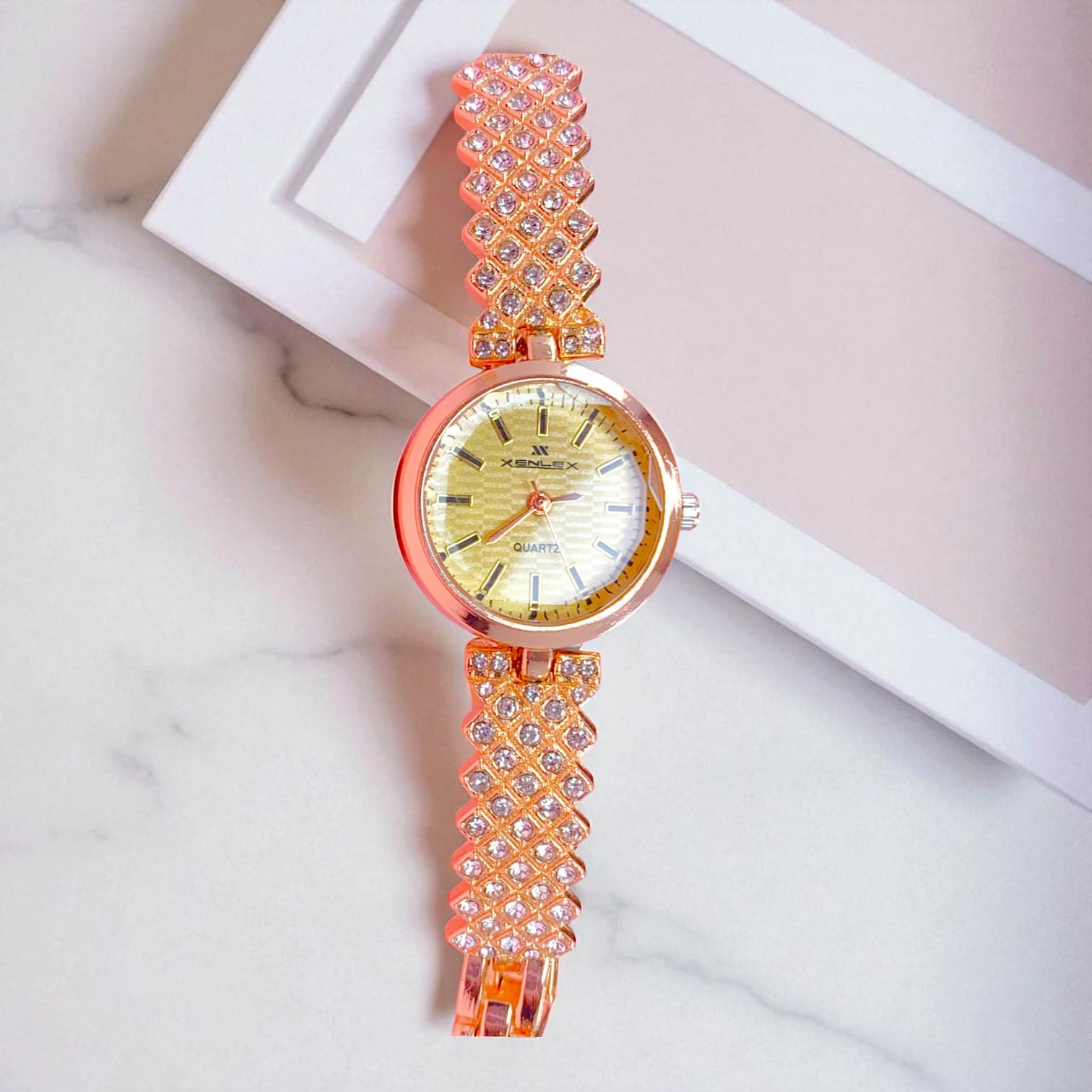 Luxurious Gold Plated Jewelry Gift Set with Watch | Amariz Jewelry